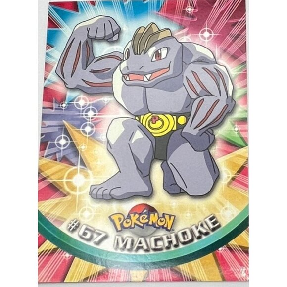Machoke Pokemon Card Topps #67 TV Animation Edition Series Black Logo - Picture 5 of 5